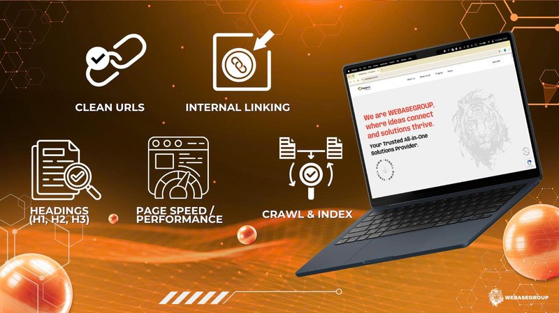SEO-friendly website structure with strong technical SEO for effective website development