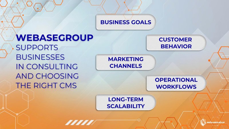 WebaseGroup consults businesses on choosing the right CMS platform in Vietnam
