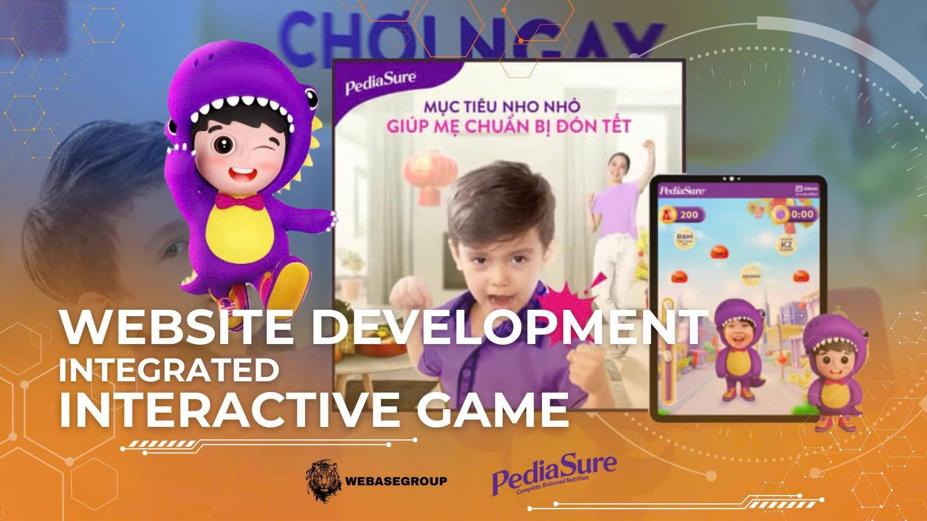 Website Development Integrated with Interactive Game – PediaSure Game