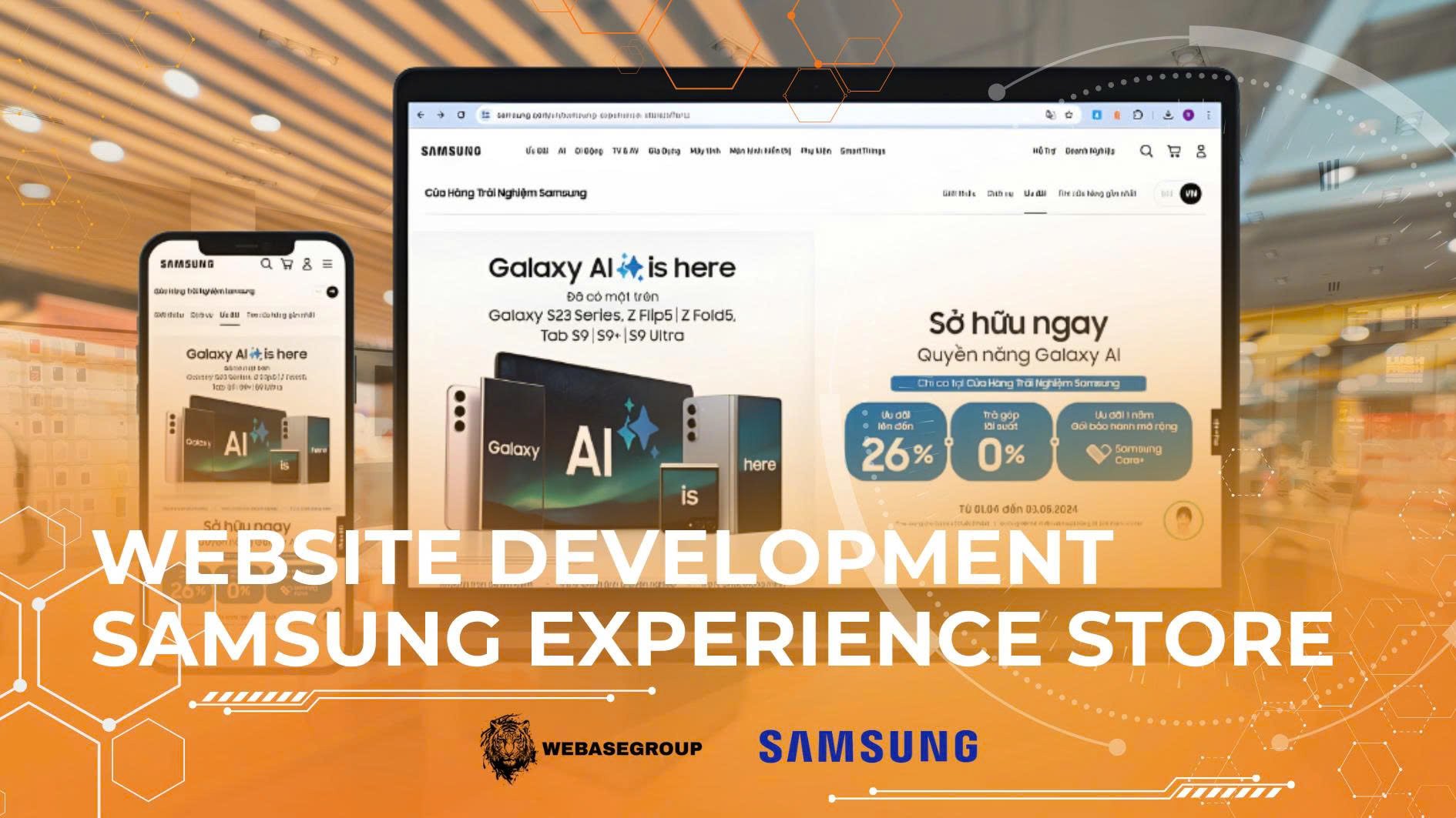 Website Development - Samsung Experience Store